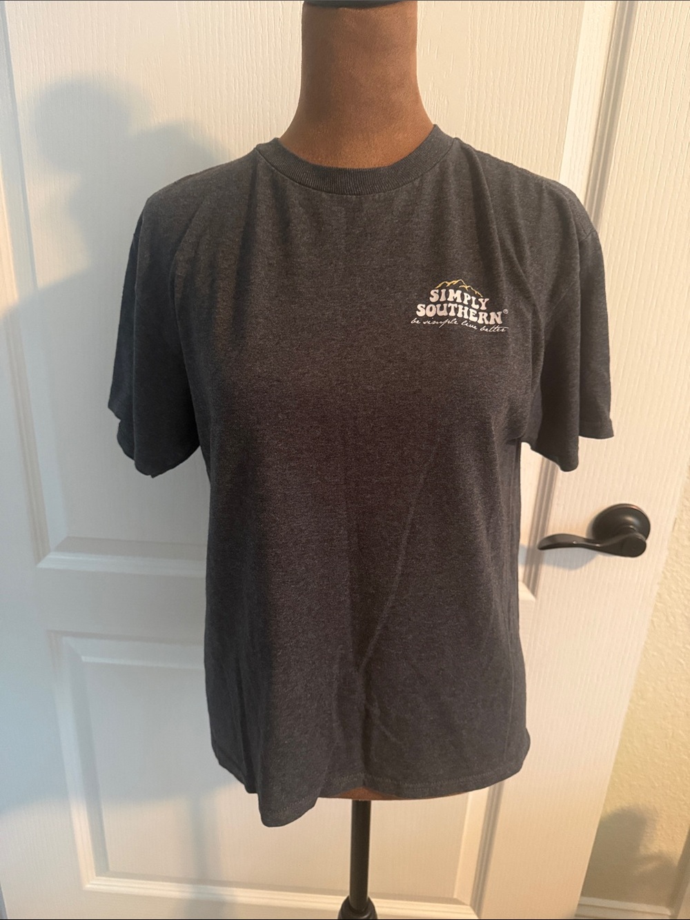 Simply Southern Charcoal Short Sleeve Logo Tee